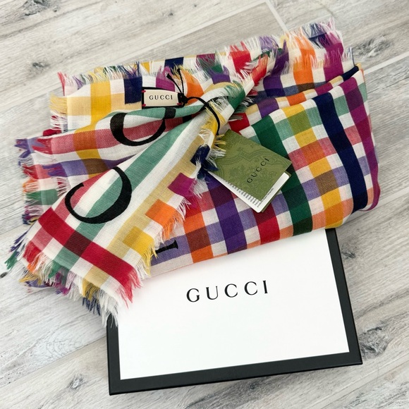 Gucci Multicolor Scarf Shawl - Picture 1 of 8